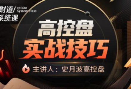 史月波 高控盘实战技巧-静思博客