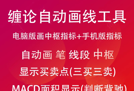 缠论指标 电脑版+手机版(MACD面积顶底背离自动画笔自动画线划线画中枢)-静思博客