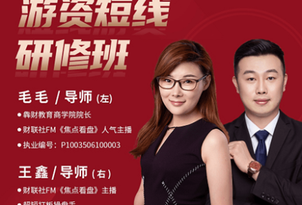 毛毛游资短线研修班 系统讲解股票短线战法-静思博客