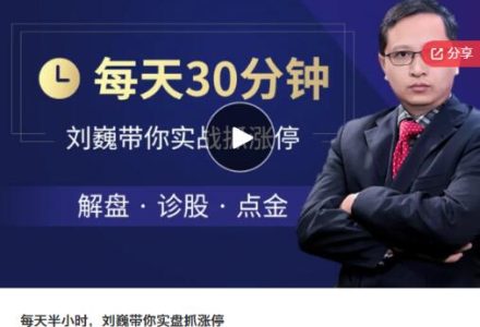 每天半小时，刘巍带你实盘抓涨停-静思博客