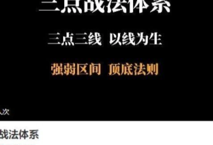 【半山猎人】三点战法交易体系,三点三线以线为生,强弱区间顶底法则-静思博客