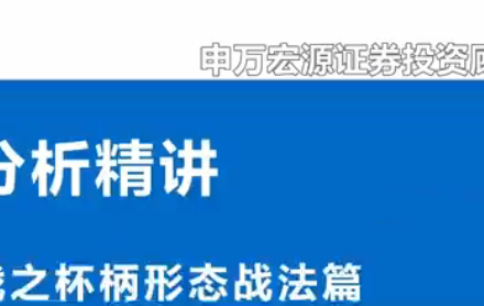 谭记恩量价分析系统之实战杯柄形态篇-静思博客