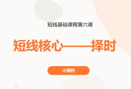 小猎豹卖点与仓位分配视频+短线核心—择时视频 2集-静思博客