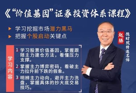 德财院赵勝赵胜-价值基因证券投资体系股票交易课程小班课-静思博客