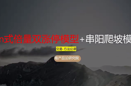 【老樊研究院】唯产品论研究院交易方法论系统课-静思博客