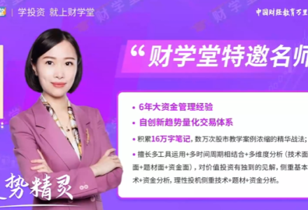 财学堂《高亮进阶课程 闪亮之星 趋势题材交易法热点题材 34节视频课+指标》-静思博客